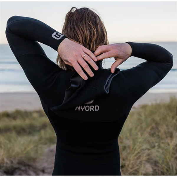 2025 Nyord Mens Furno Warmth 4/3mm Chest Zip GBS Wetsuit FWM43001 - Black